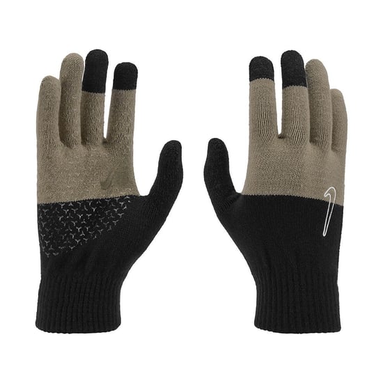 Nike Unisex Adult 2.0 Knitted Swoosh Grip Gloves (Graphic Black/Khaki/Coconut Milk) - Image 3