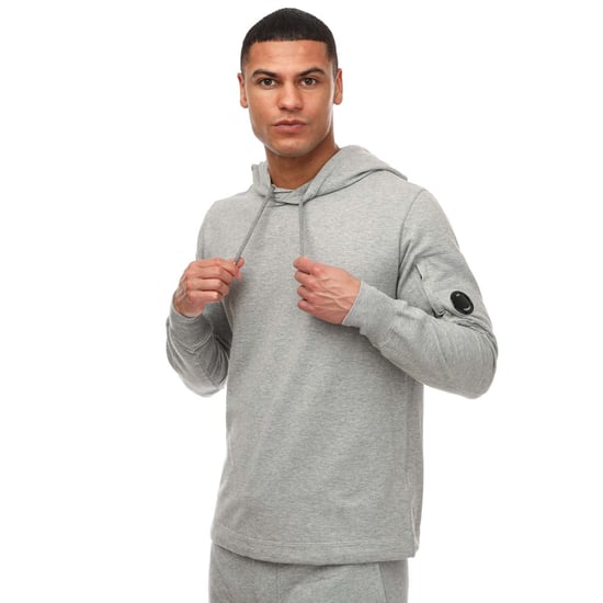 Men's C.P. Company Light Fleece Hoodie in Grey