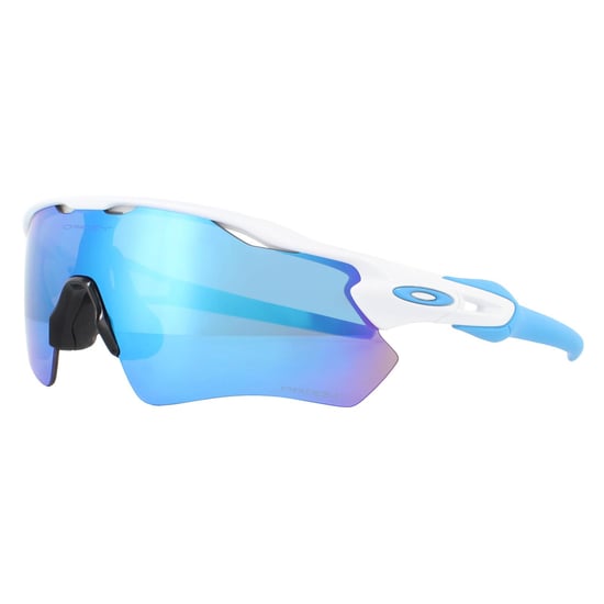 Oakley Sport Mens Polished White Prizm Sapphire Sunglasses