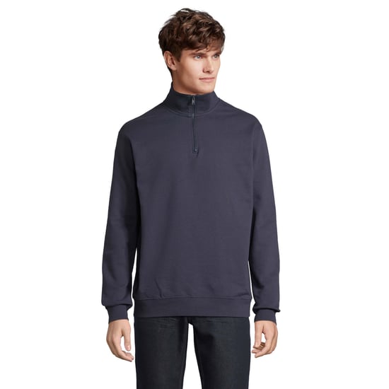 SOLS Unisex Adult Conrad Quarter Zip Sweatshirt (French Navy) - Image 1