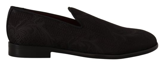 Zapatillas de Pana Floral Negras Dolce & Gabbana para Hombre - Image 1