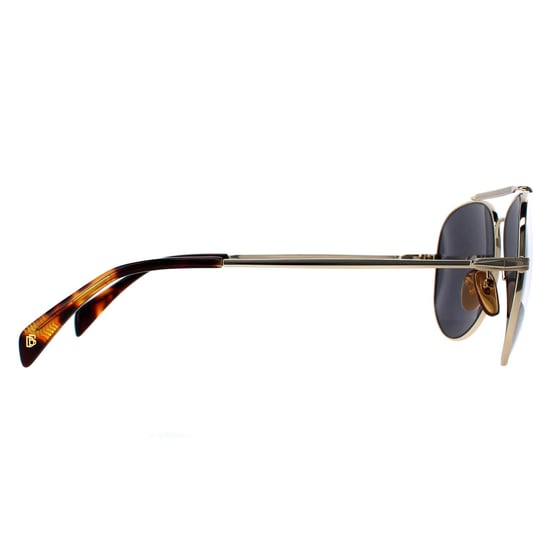 David Beckham Aviator Mens Gold Grey DB1004/S