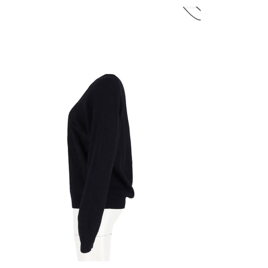 Hermès Embossed Print Knitted Sweater in Black Wool - Image 5