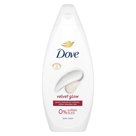 Dove Velvet Glow Body Wash 0% Sulfate SLES for Softer & Smoother Skin, 6x225ml