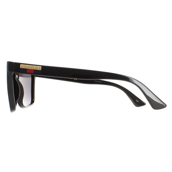 Gucci Square Mens Black Grey GG0748S Sunglasses