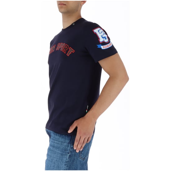 Plein Sport camiseta azul marino con logos multicolores - Image 3