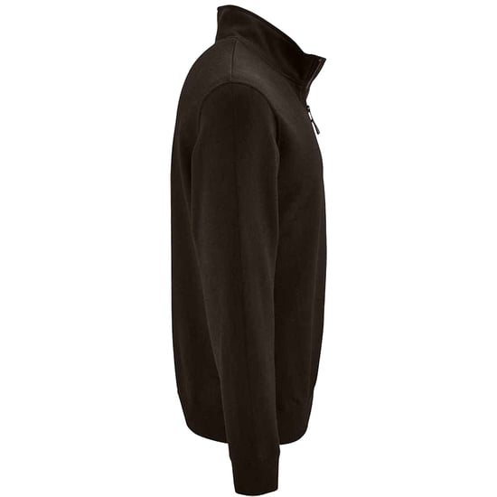 SOLS Mens Stan Zip Standing Collar Jumper (Black) - Image 3