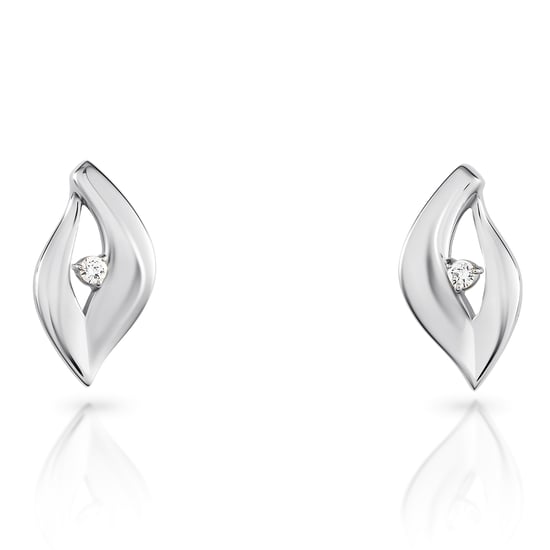 Orphelia 'Milan' Women's 925 Sterling Silver Stud Earrings - Silver ZO-7519 - Image 4