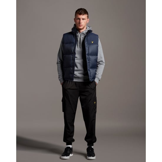 Sudadera con capucha gris jaspeado con marca Lyle & Scott - Image 2