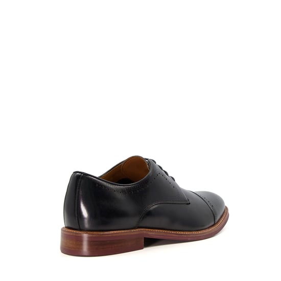 Dune Mens SAVION Leather Perforated Toe-Cap Derby Shoes - Image 4