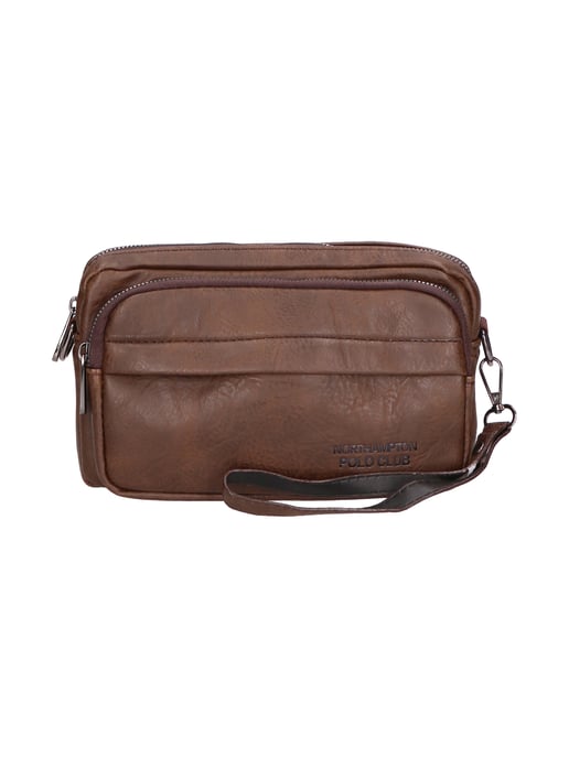 Northampton Polo Club clutch bag Men BROWN