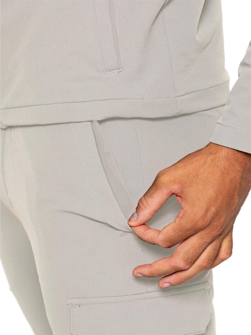 Enzo | Conjunto de chándal Cargo Shacket para hombre - Piedra - Image 5