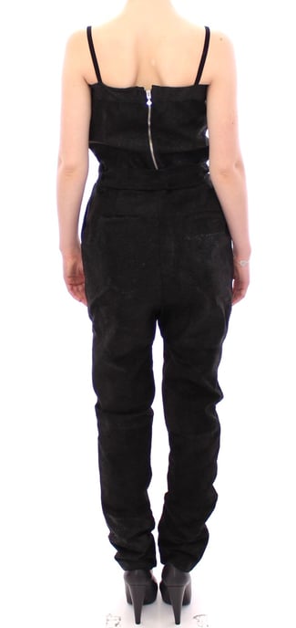 El Mono de Cuero Negro para Mujer de La Maison du Couturier - Image 3