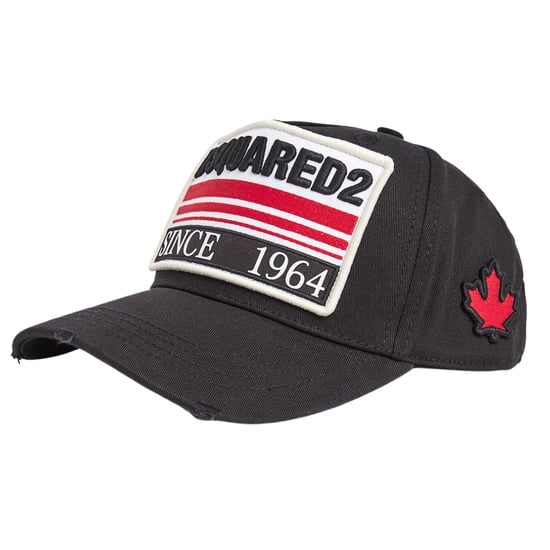 DSQUARED2 Since 1964 Gorra negra con logo bordado - Image 1