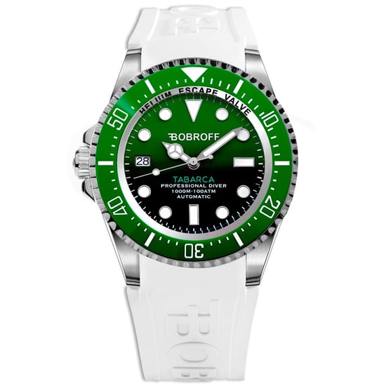 Bobroff Reloj de hombre Automático plata verde - Image 1