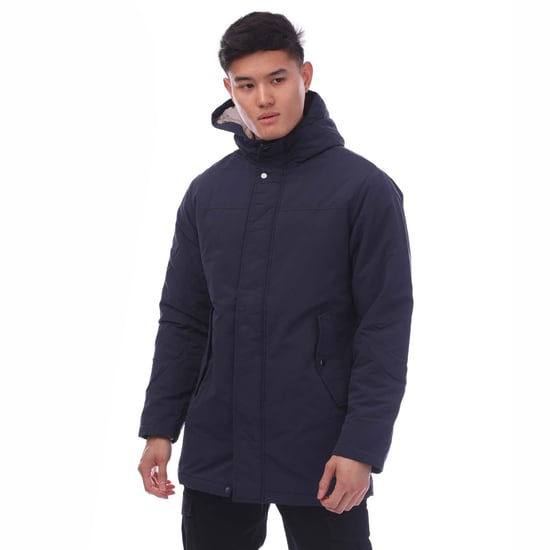 Men's Jack and Jones Fen Parka Jacket in Navy - Image 1