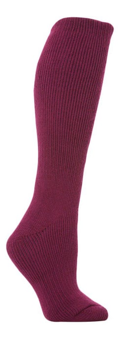 Calcetines térmicos extralargos para mujer en Cerise y Vino by Heat Holders - Image 1