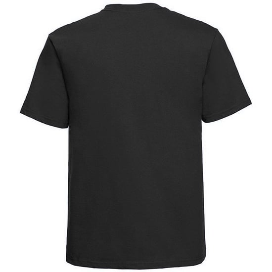 Russell Europe Mens Classic Heavyweight Ringspun Short Sleeve T-Shirt (Black) - Image 2