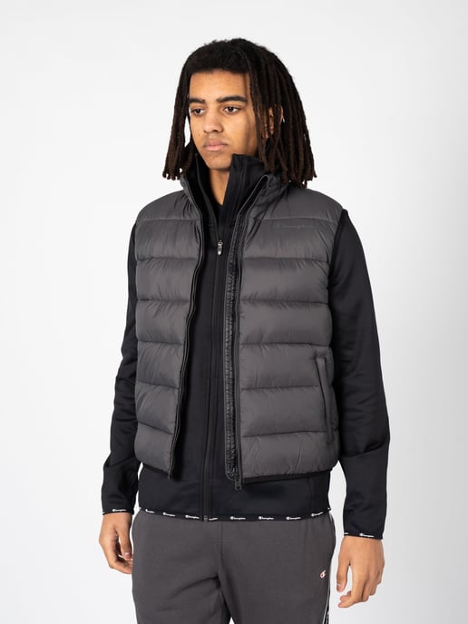 Champion Sin mangas Down Vest del hombre Gris - Image 3