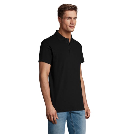SOLS Mens Spring II Polo Shirt (Black) - Image 3