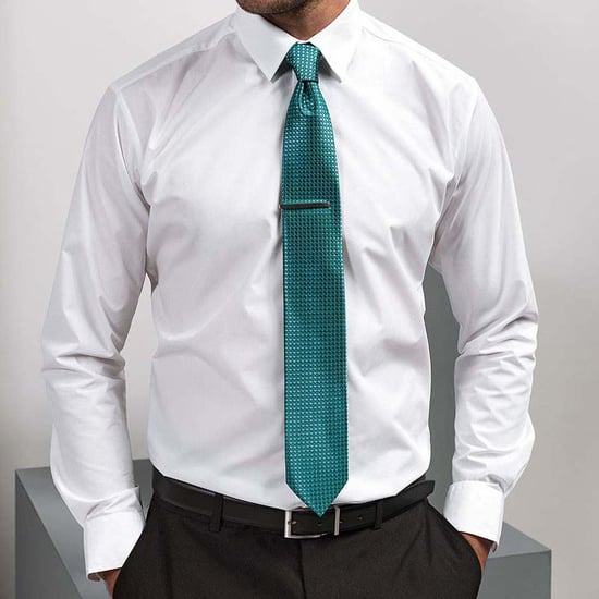 Premier Mens Puppy Tooth Formal Work Tie (Turquoise) - Image 2