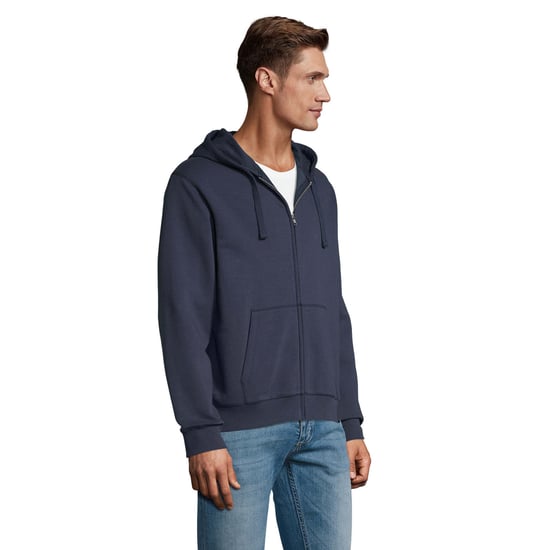 SOLS Mens Spike Full Zip Hoodie (French Navy) - Image 3