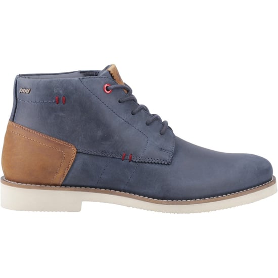 Pod Aries Leather Men's Navy Blue Boots - Image 5