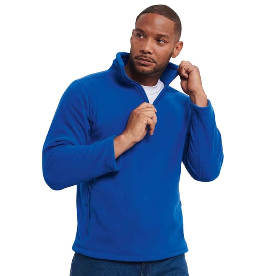 Russell Mens Zip Neck Outdoor Fleece Top (Royal Blue) - Image 4