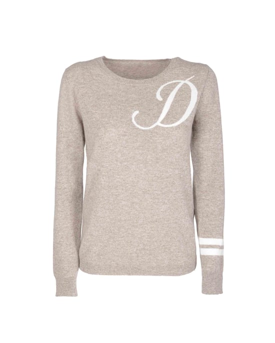 Crown Of Edinburgh Cashmere Crew Neck Sweater Stockbridge Camel D