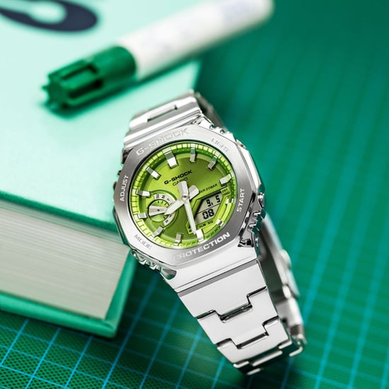 Reloj de Hombre Casio G-Shock Plateado GM-2110D-3AER - Image 5