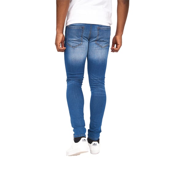 Crosshatch Mens Barbeck Slim Jeans (Stone Wash) - Image 2