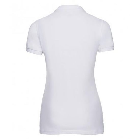 Russell Womens/Ladies Stretch Short Sleeve Polo Shirt (White) - Image 2