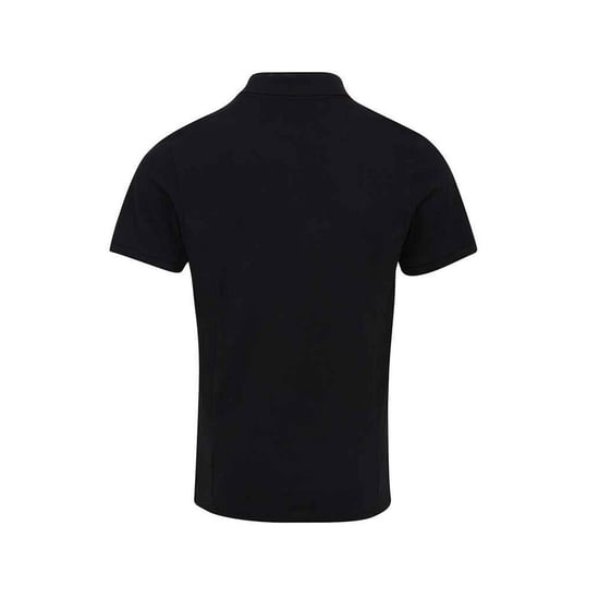 Premier Mens Coolchecker Plus Piqu Polo Shirt (Black) - Image 2