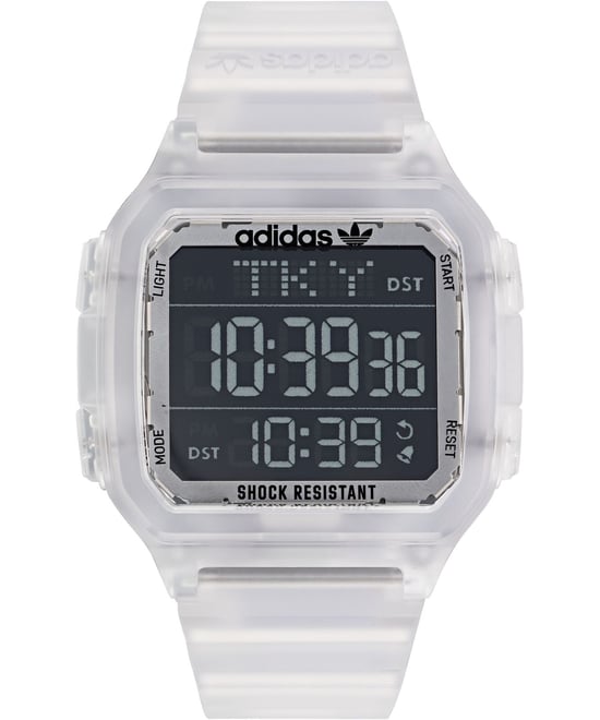 Adidas Originals Originals Street Digital One Gmt Unisex's Transparent Watch AOST22049 - Image 1