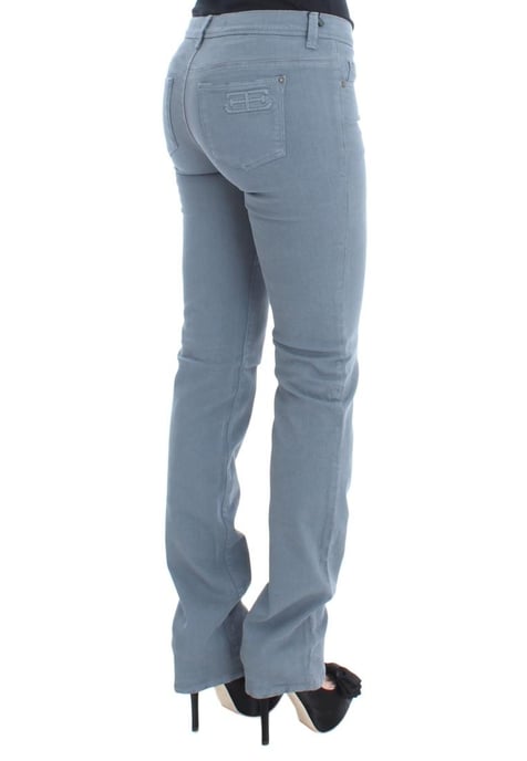 Jeans Bootcut Slim Fit de Mezcla de Algodón Azul para Mujer Ermanno Scervino - Image 4