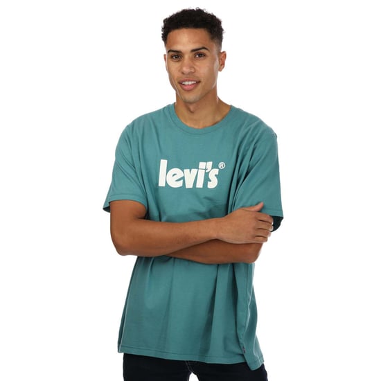Men's Levis B&T Relaxed Fit T-Shirt in Teal