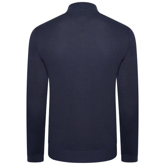 Dare 2B Mens Unite Us Knitted Half Zip Sweatshirt (Nightfall Navy/Ebony)
