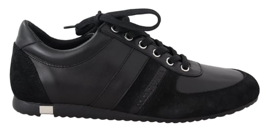 Zapatillas Casual de Cuero Negro con Logo para Hombre de Dolce & Gabbana - Image 1