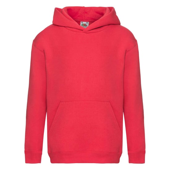 Fruit Of The Loom Kids Unisex Premium 70/30 Hooded Sweatshirt / Hoodie (Red) - Image 1