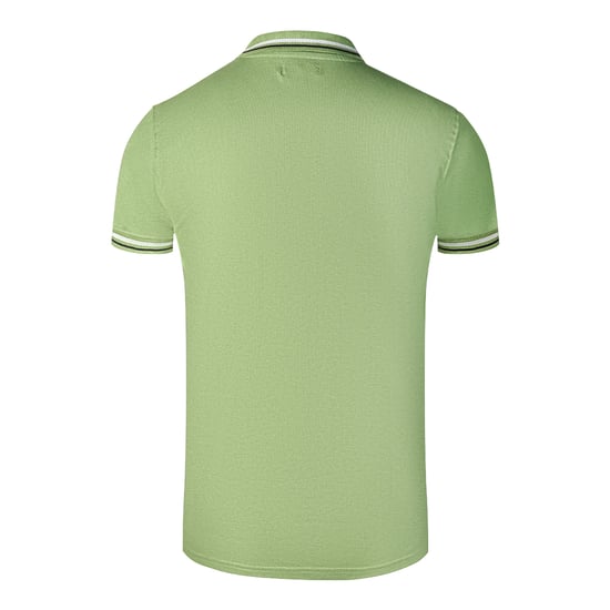 Camiseta Polo Verde con Cuello Doble de Cavalli Class - Image 2