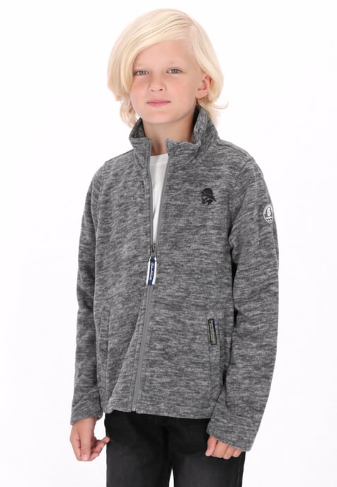 Schmuddelwedda fleece jacket Grey melange - Image 3