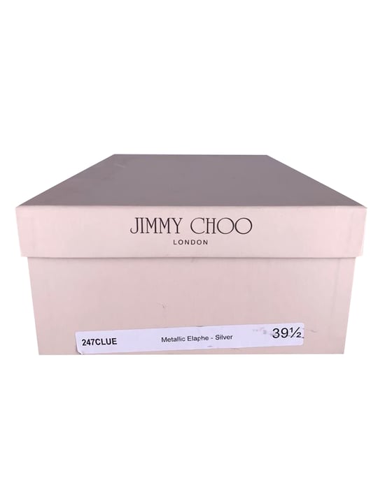 Jimmy Choo Clue Pumps in Silver Leather - Image 6