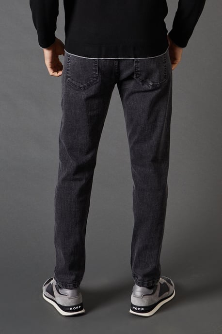 Washed Black Stretch Slim Fit Jeans
