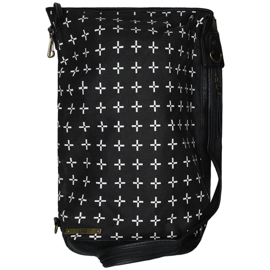 Vans Off The Wall Adjustable Straps Black Printed Womens Bag VVU2CQK