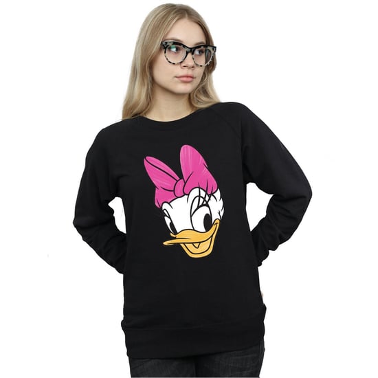 Disney Womens/Ladies Daisy Duck Head Painted Sweatshirt (Black)