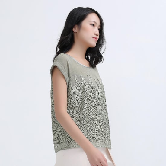 Lace and tulle T-shirt - Image 5