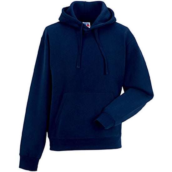 Russell Mens Authentic Hooded Sweatshirt / Hoodie (French Navy) - Image 3