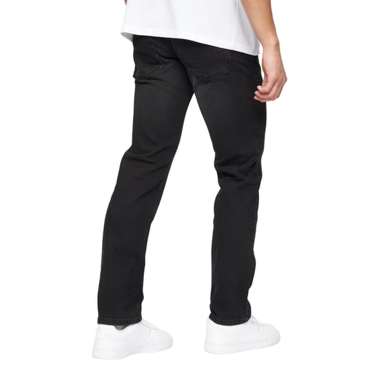 Crosshatch Mens Cadman Straight Jeans (Black Wash) - Image 2