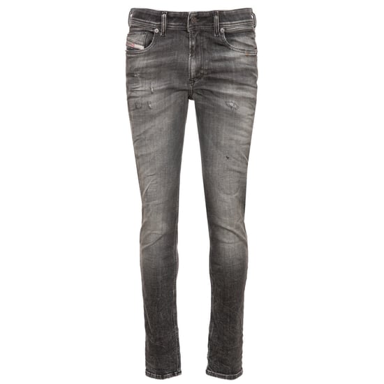 Diesel Sleenker Fadeded Black Faded Denim Jeans
