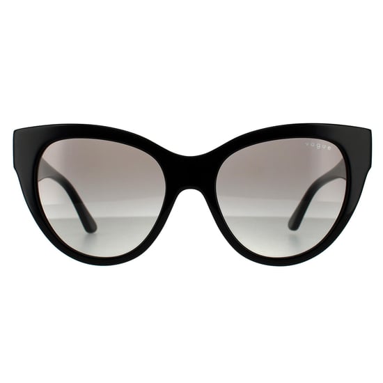 Gafas de sol para mujer Vogue Cat Eye en marrón oscuro havana con degradado - Image 1